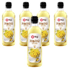 CJ BEKSUL 白雪 芥花油, 900ml, 5個