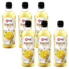CJ BEKSUL 白雪 芥花油, 900ml, 6個