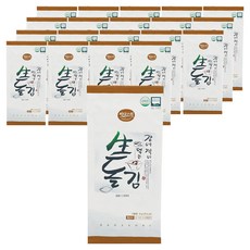 바다소리 장에 찍어 먹는 생돌김 반절 8매, 9g, 20개
