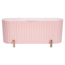 小麥購物 桌面化妝棉收納盒 L2356, 粉色, 1個