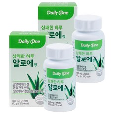 데일리원 상쾌한 하루 알로에 정, 72g, 2개