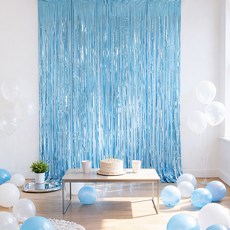 파티쇼 파티은박수술커튼 4p, 라이트블루, 4개