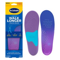 DrSchollsS 女性用步行舒適足底筋膜鞋墊雙腳穿戴組