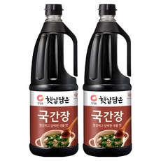 청정원 햇살담은 자연숙성 국간장, 1.7L, 2개