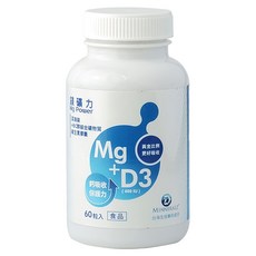 HOME GUARDIAN 守護家 Mg Power 鎂礦力 海洋鎂+維生素D3膠囊 Set, 60粒入, 60顆, 1罐