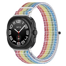 스페이스쉴드 스포츠루프 나일론 스마트워치 스트랩, 레인보우B