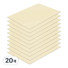硬紙板 米色 1T, 4開, 20個