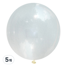 J-BALLOON Sempertex 90cm 大型氣球, 5個, 390 透明