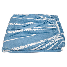 Crocodile 鱷魚 藍色 螞蟻紗浴裙 82x147cm 100%棉, 1條