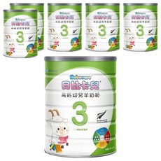 Babycare 貝比卡兒 高鈣幼兒羊奶粉 3號 1~3歲, 6罐, 900g