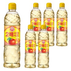 오뚜기 2배 사과식초, 900ml, 6개