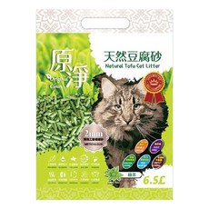 Original Clean 原淨 天然豆腐砂, 2mm精刻工藝極細砂, 2.6kg, 1包, 綠茶