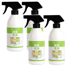 歐美淨 植萃酵素廚房去油清潔劑, 深入細縫分解油污, 添加尤加利成份防蚊蟲, 500ml, 4瓶