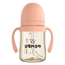 유비맘 시그니쳐 빨대컵, 200ml, 1개, 딸기