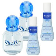 무스텔라 무스티 무알콜 베이비 향수 50ml + 이드라 베베 노린스워터 50ml 세트, 2세트, 향수 + 노린스워터