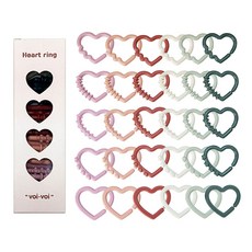 jellymom Boiboi 嬰幼兒用愛心吊環好朋友玩具固齒器 30件組, 1套, 混合色