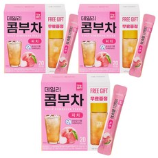 다농원 데일리 콤부차 피치, 5g, 20개입, 3개