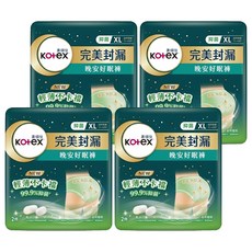 Kotex 靠得住 抑菌好眠褲 褲型衛生棉, XL(腰圍35~48吋), 2件, 4包