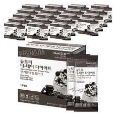 뉴트리디데이 다이어트 쉐이크 쿠키앤크림 14포, 350g, 20개