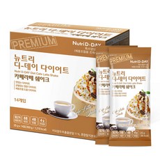 Nutri D-DAY 咖啡拿鐵奶昔沖泡包, 350g, 1盒
