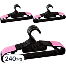 DECOSIN 圓形防滑衣架, 粉色, 240件