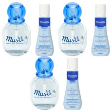 무스텔라 무스티 무알콜 베이비 향수 50ml + 이드라 베베 노린스워터 50ml 세트, 3세트, 향수 + 노린스워터