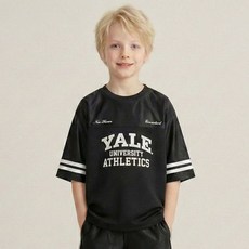 YALE KIDS 兒童網眼針織七分袖T恤 YJCCLSF13419