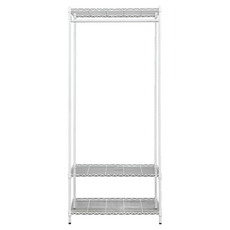 dayneeds 日需百備 輕型 烤漆三層單桿衣櫥, 白色