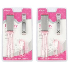 BAOL 足部護理磨腳板 + 指甲剪 + 足部清潔刷, T-2829, 2個