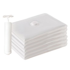 ELLA 無需吸塵器 棉被衣物壓縮袋 3種 x 2p 組, 1個, 6枚入