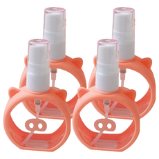 Komery 旅行用卡通分裝瓶 B0763, 4個, 粉紅色