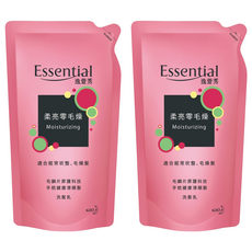 逸萱秀 柔亮零毛燥洗髮乳 補充包 550ml，適合經常吹整、毛燥髮, 2包