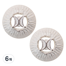 Button King 東大門鈕扣王 高級鍍金鈕扣 Kyle 18mm, 6個, 銀半光澤WT
