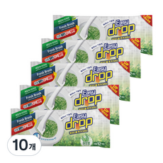 이지드롭 일회용 변기크리너, 그린허브, 10개