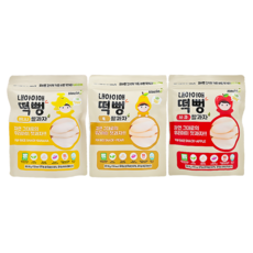 Naeiae 綜合米餅組 Set 3包 營養美味多滋味 條狀設計好拿取 訓練寶寶抓放拿 七無添加好安心, 蘋果口味 + 水梨口味 + 香蕉口味, 90g, 1組