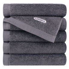 Songwol 松月 Comfort Ground 飯店毛巾 200g 40支精梳棉, 5個, 灰色