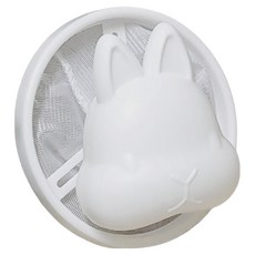 ECHO 洗衣綿絮收集網 約直徑10x19CM, 兔子 白色, 1個