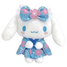 NAKAJIMA sanrio 三麗鷗 日本三麗鷗大耳狗和服娃娃限量版, 藍色, 1入, 14.5cm
