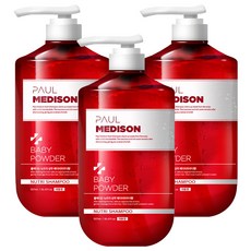 PAUL MEDISON 滋養香水洗髮精 嬰兒爽身粉香, 1077毫升, 3個