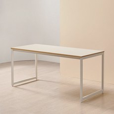 하모벨 티체 스틸 데스크 방문설치, 크림 + 화이트