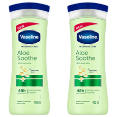 Vaseline 凡士林 乳液 蘆薈清爽, 400ml, 2件
