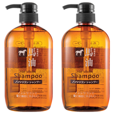 KUMANO 熊野油脂 HO馬油洗髮精, 2瓶, 600ml
