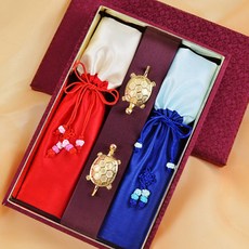 H.Jin 單葉雙葉雕刻方字鍮器湯筷組, 6種, 1套