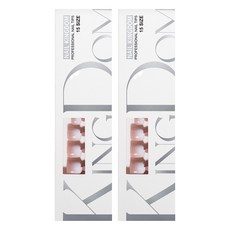 Nail Kingdom 漸層腳趾美甲片 120片 KN-T5030, 2個, 棕色