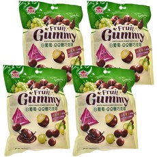 義美 白葡萄QQ糖巧克球, 160g, 4包