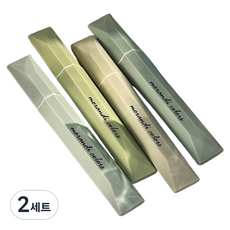 Ilsangsokbanzzak 漸層螢光筆4件組, 2套, 微風綠