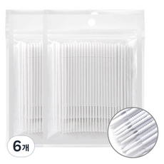 라몽 다용도 미세작업 마이크로 면봉 롱헤드, 6개, 200개입