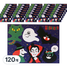 indi.k 萬聖節造型包裝紙 混裝 60入, 120個, 混合色