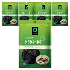 대상 청정원 청정다시마, 80g, 5개
