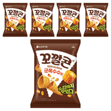 꼬깔콘 롯데제과 군옥수수맛, 67g, 5개